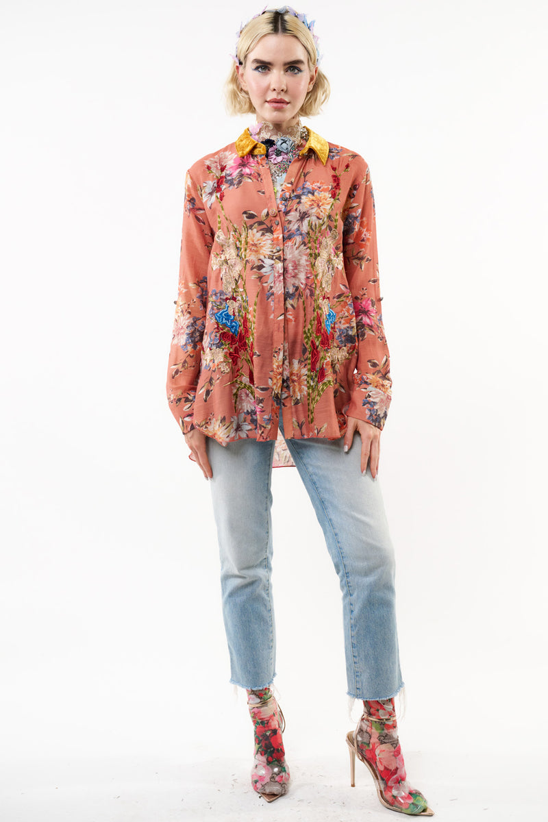 Gardenia Embroidered Shirt