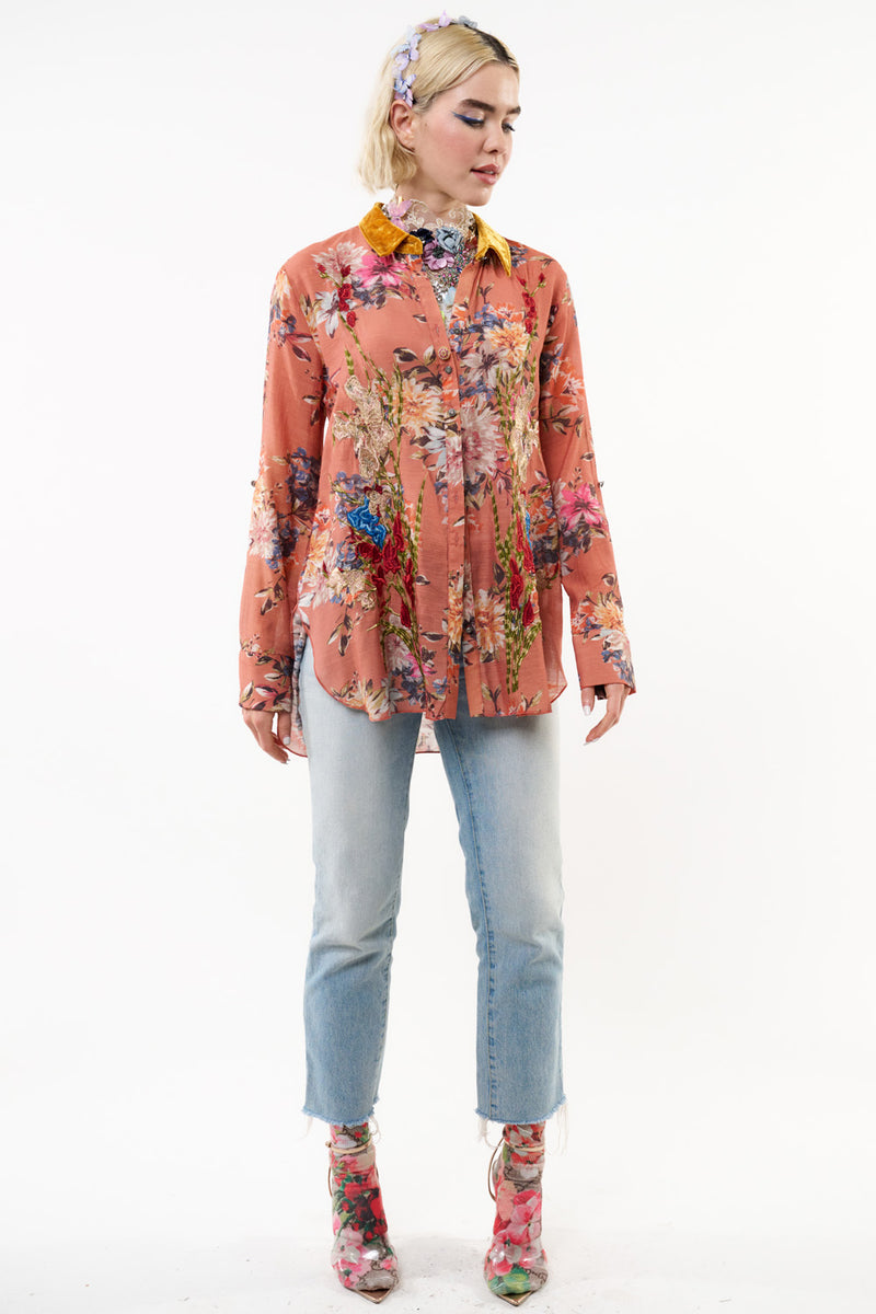 Gardenia Embroidered Shirt