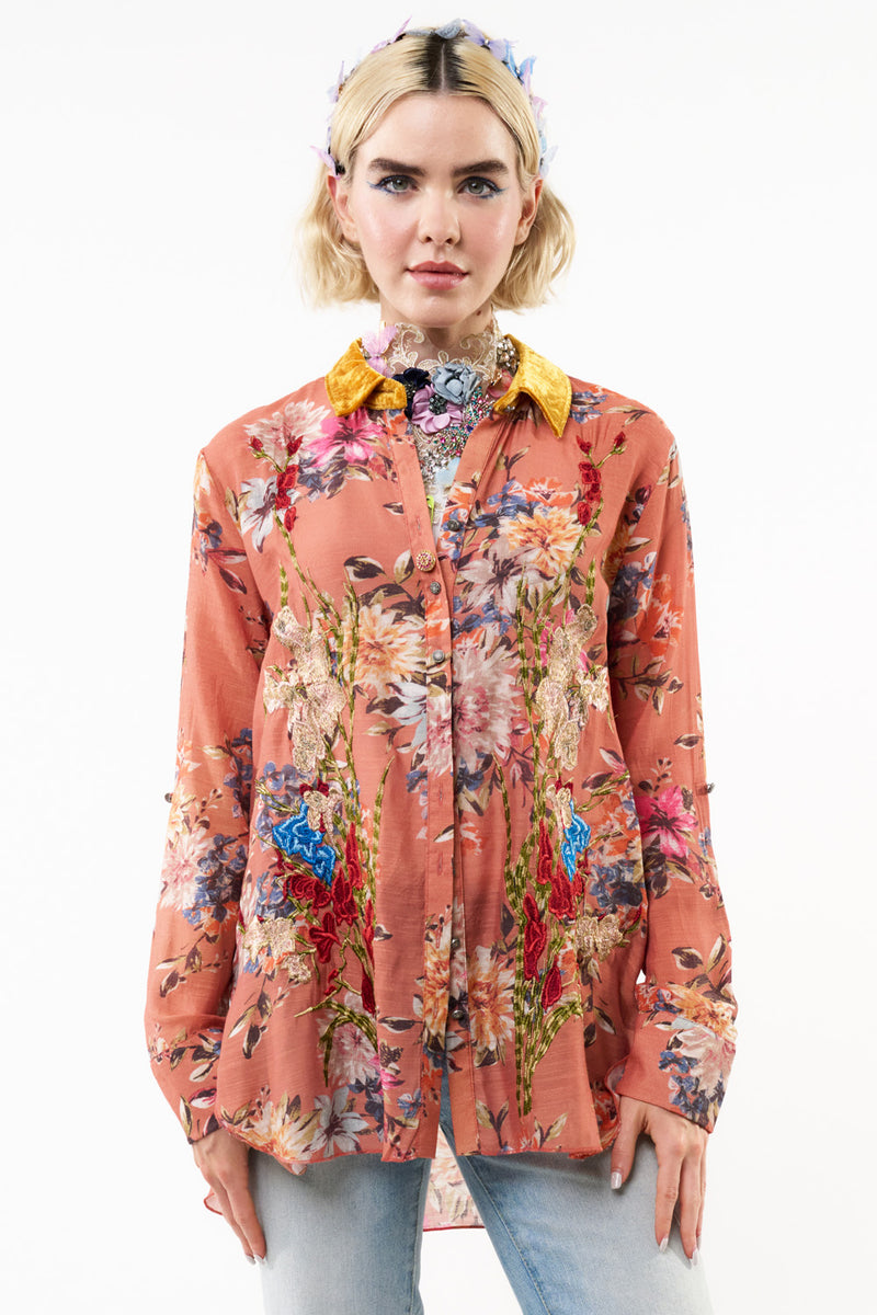 Gardenia Embroidered Shirt