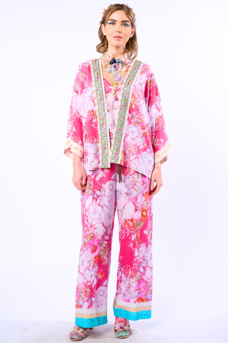 Pretty In The Pink Short Kimono / Topper