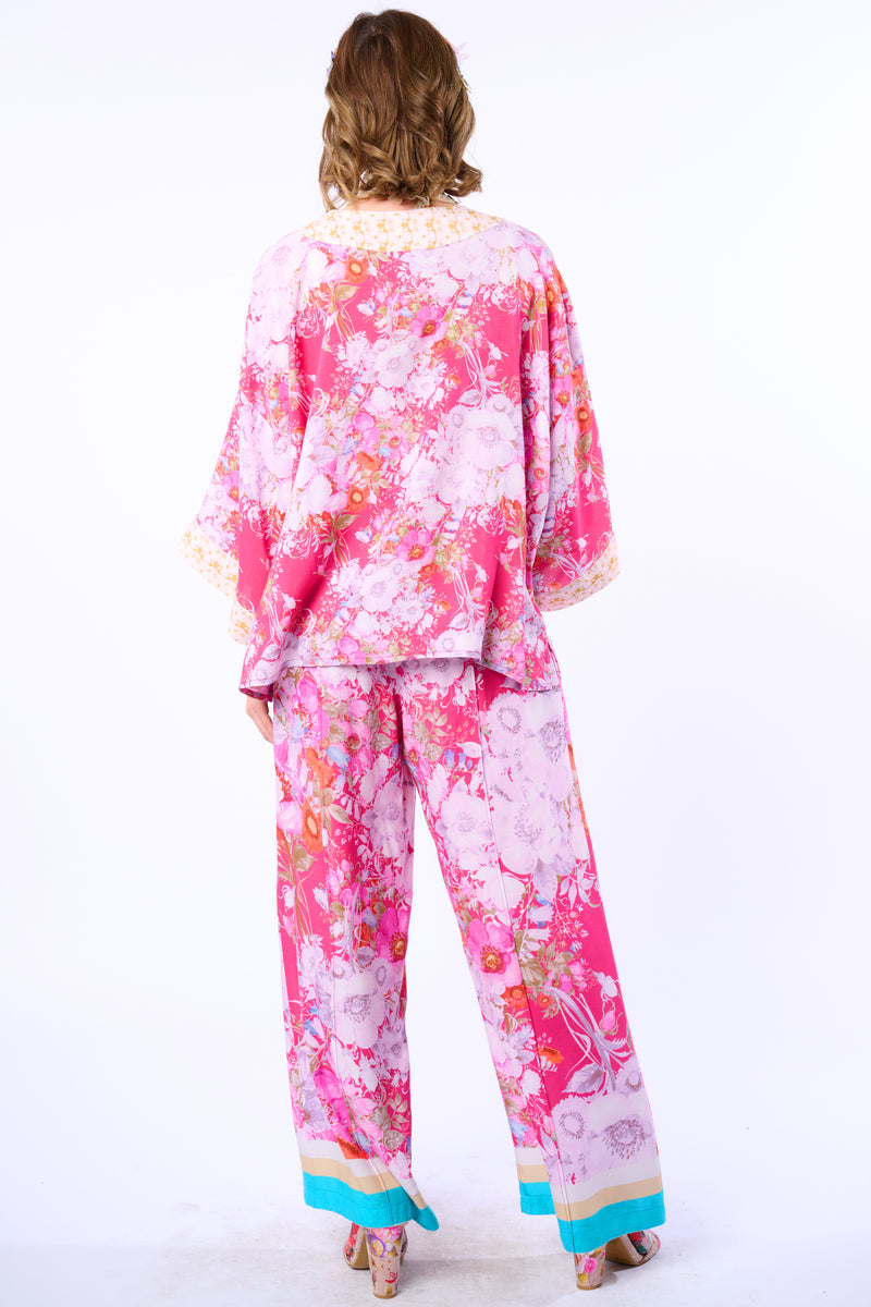 Pretty In The Pink Short Kimono / Topper