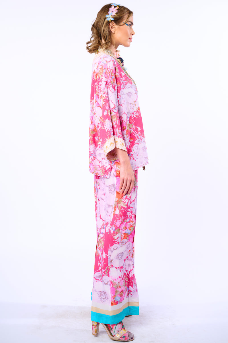 Pretty In The Pink Short Kimono / Topper