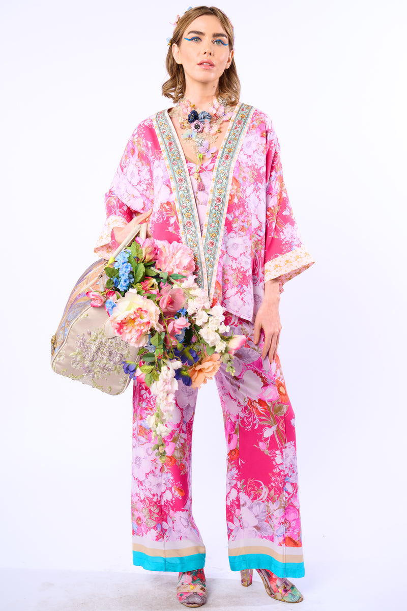 Pretty In The Pink Short Kimono / Topper