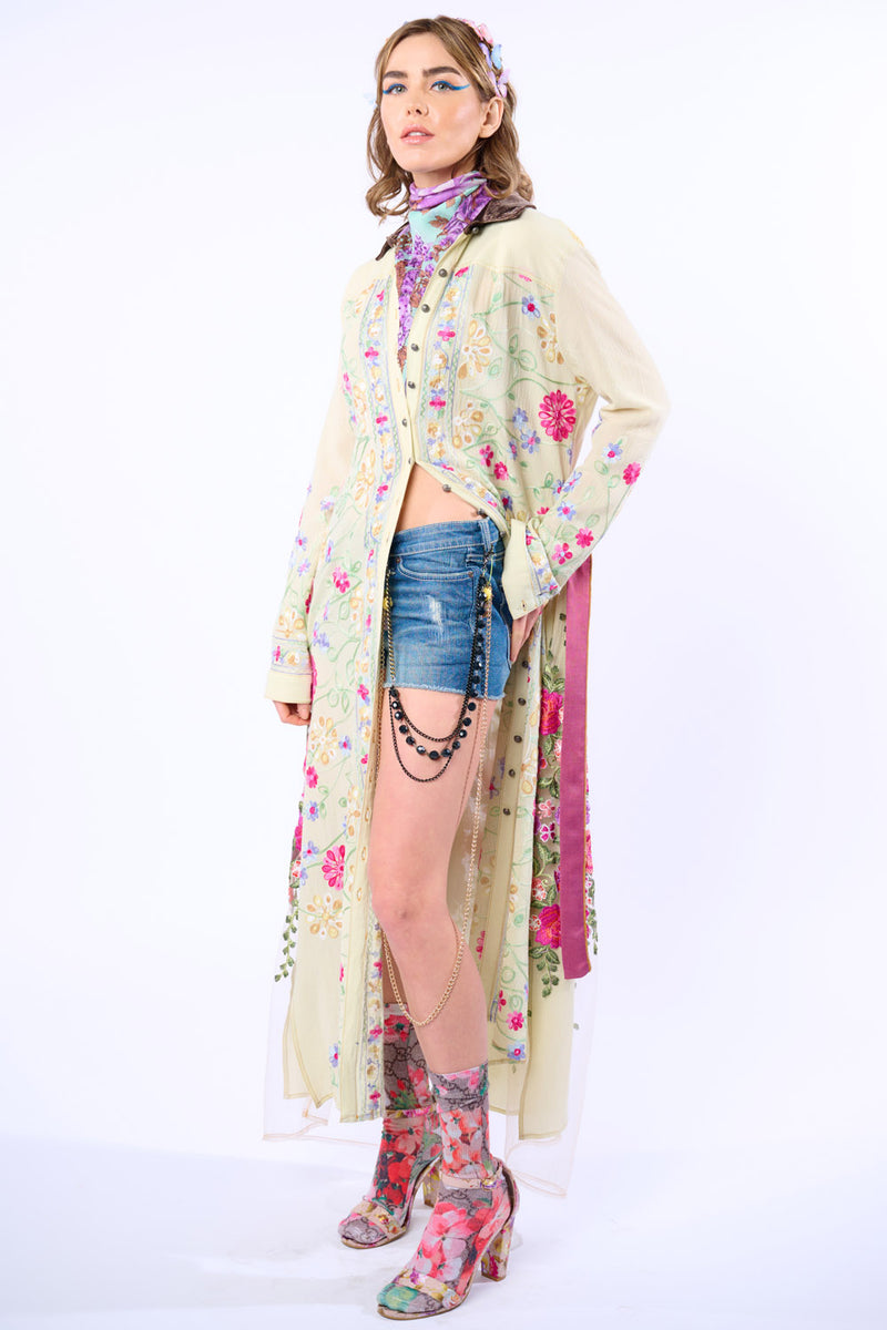 Cardellia Embroidered Maxi Duster