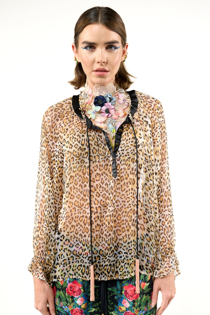 Cheetah Blouse