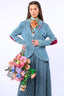 Alaia Stripe Denim Blazer