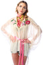 Amora Chiffon Hand - Embellished Blouse / Top