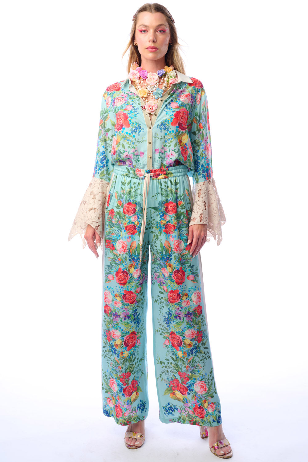 Roma Pants in Aqua