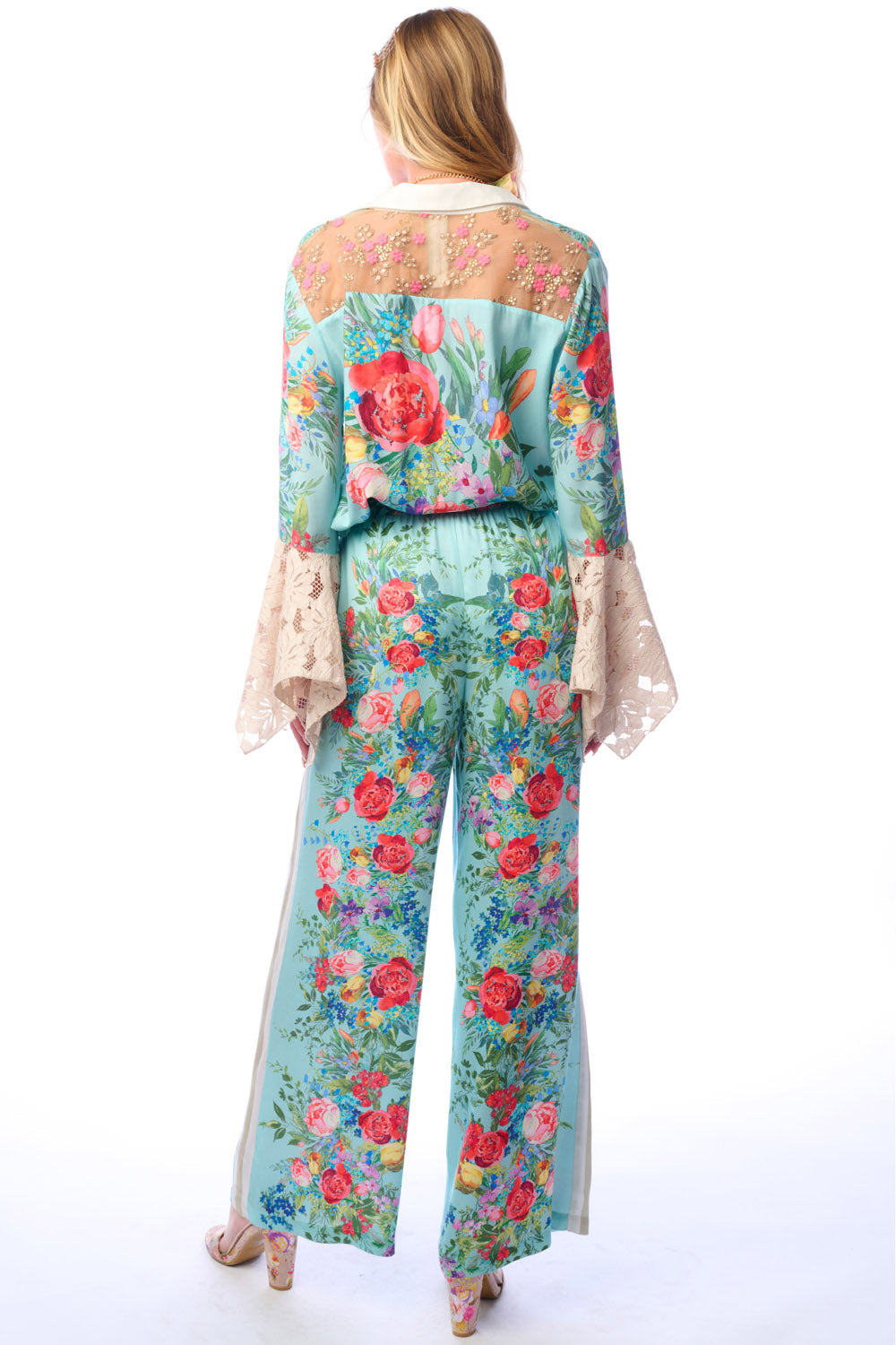 Roma Pants in Aqua