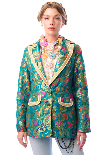 Renaissance Silk Jacquard Blazer/Jacket