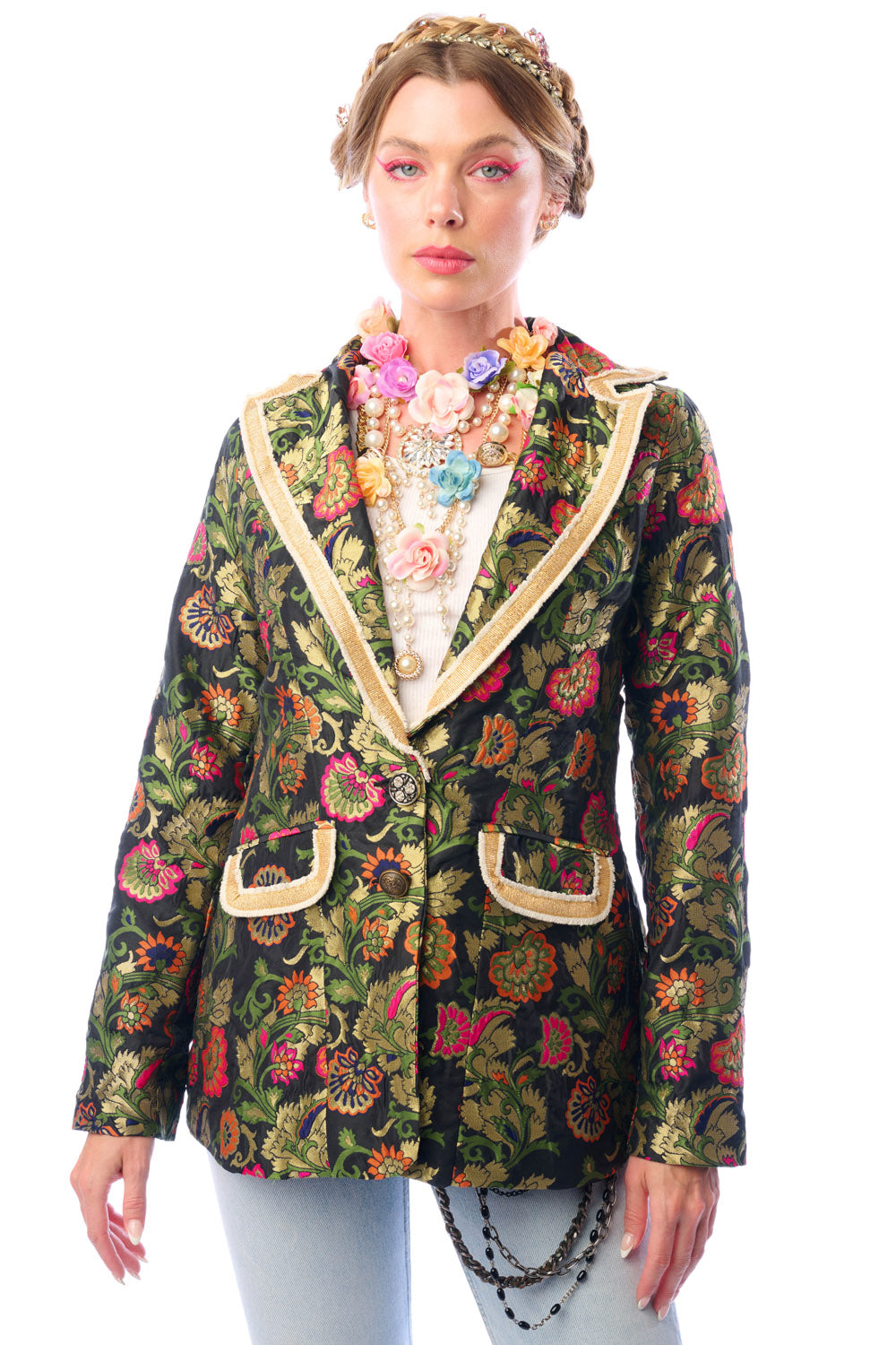 Renaissance Silk Jacquard Blazer/Jacket