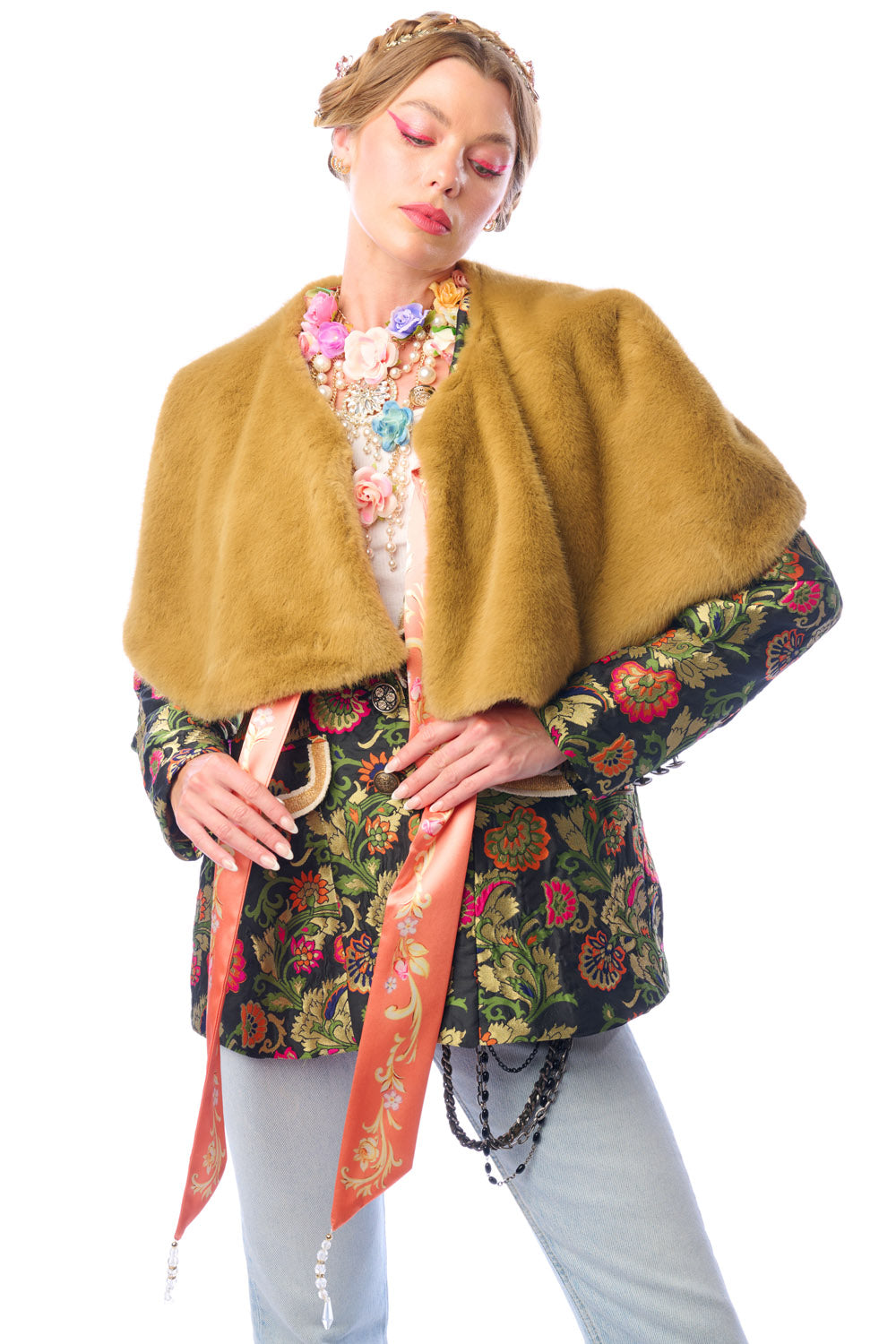 Grace Kelly Reversible Fur Cape