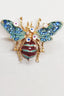 Angelic Floral Bee Pin
