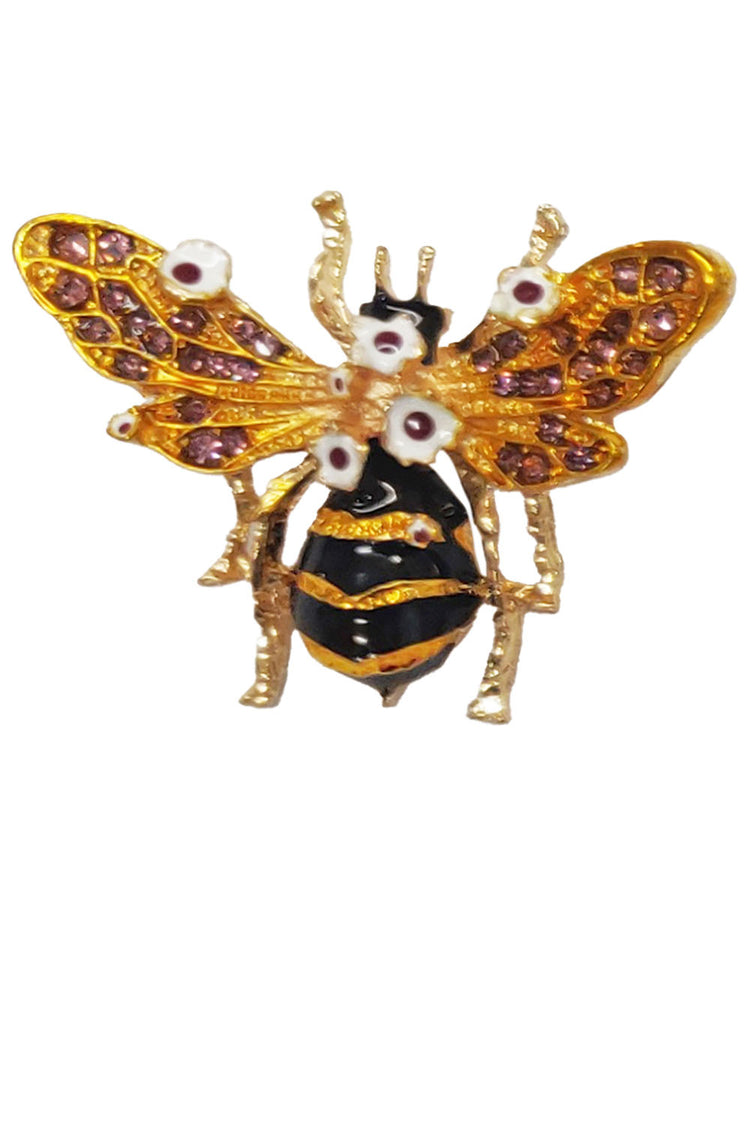 Angelic Floral Bee Pin