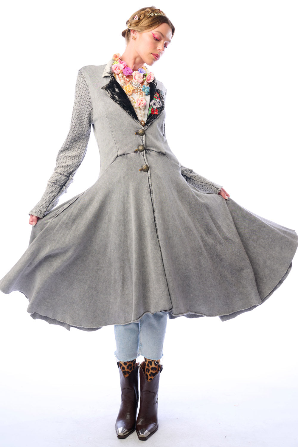 Captain General Coat in Acid Gray