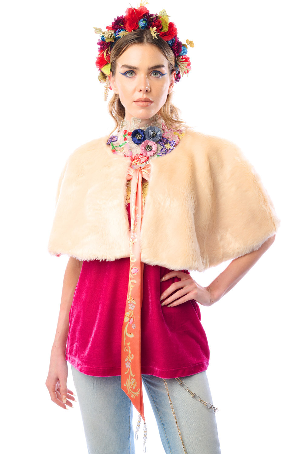 Grace Kelly Reversible Fur Cape