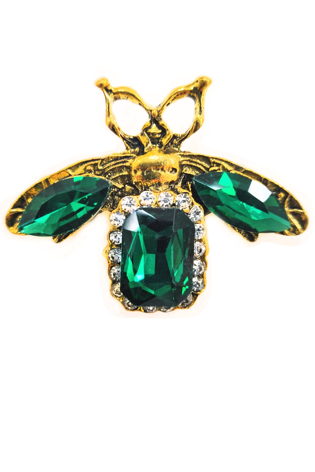 The Beetle Pin in Green