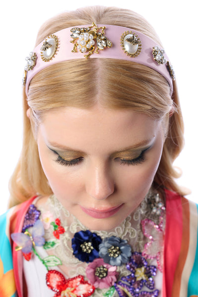 Countess Jewel Satin Headband – Aratta LLC display picture 3
