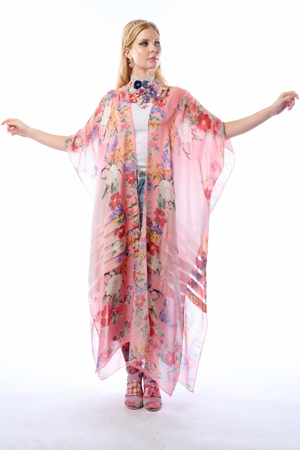 Softness Blooms Kimono