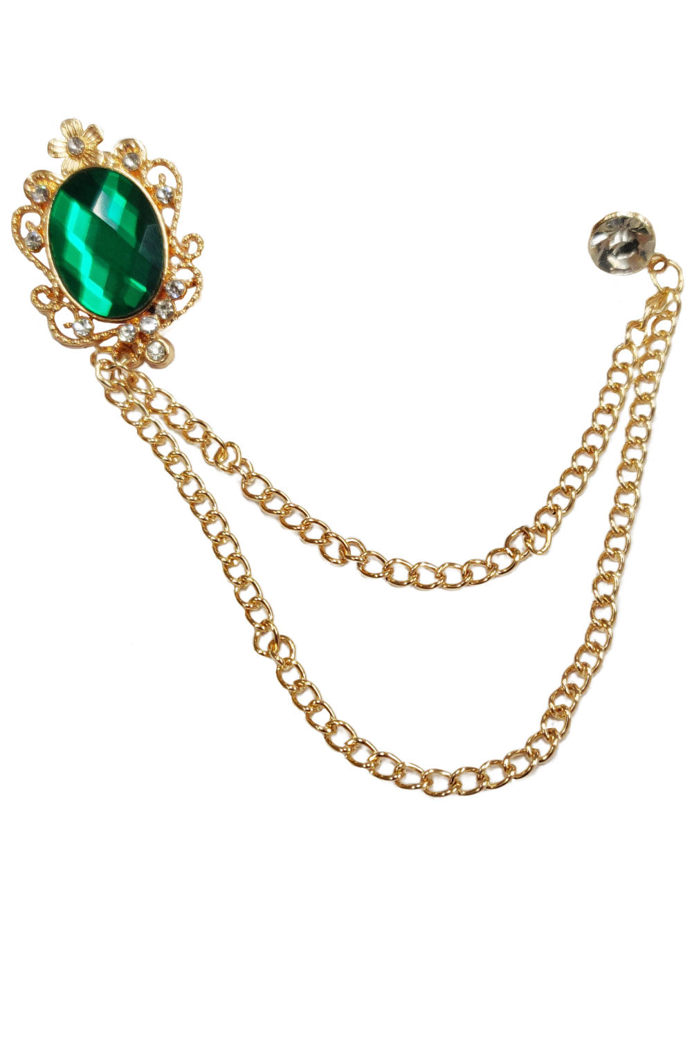 Jade Chain Pin