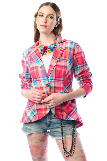Dulce Plaid Blazer