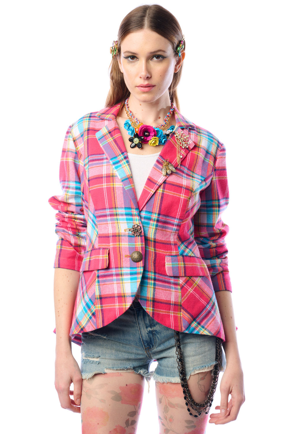 Dulce Plaid Blazer