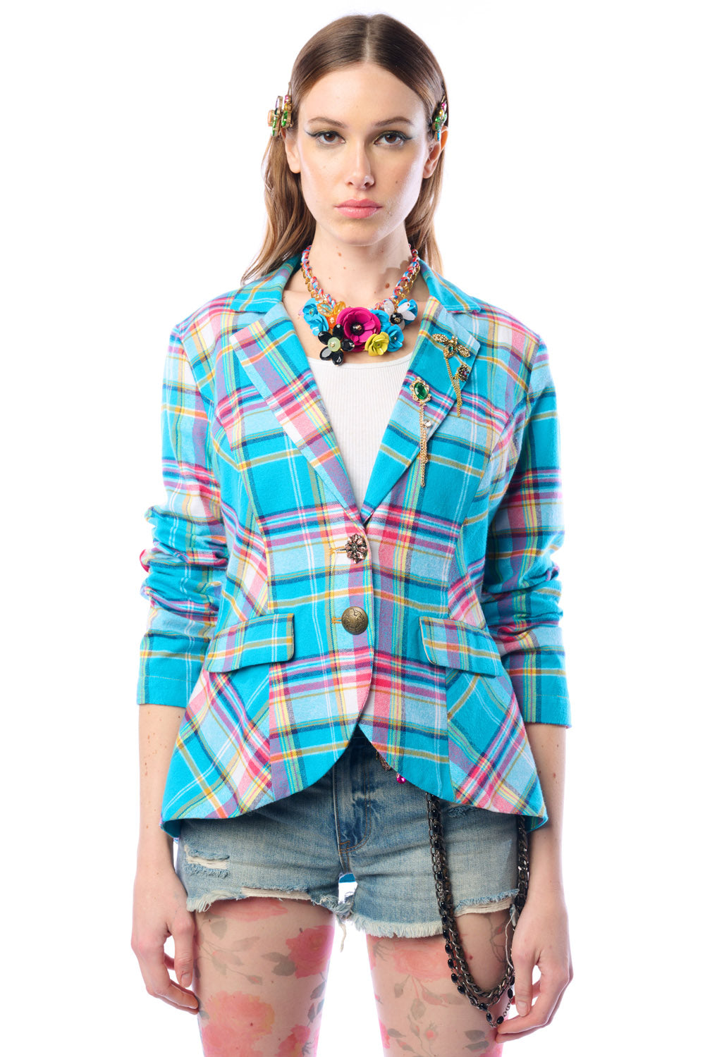 Dulce Plaid Blazer