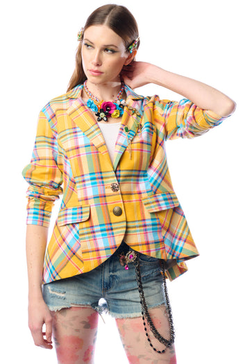 Dulce Plaid Blazer