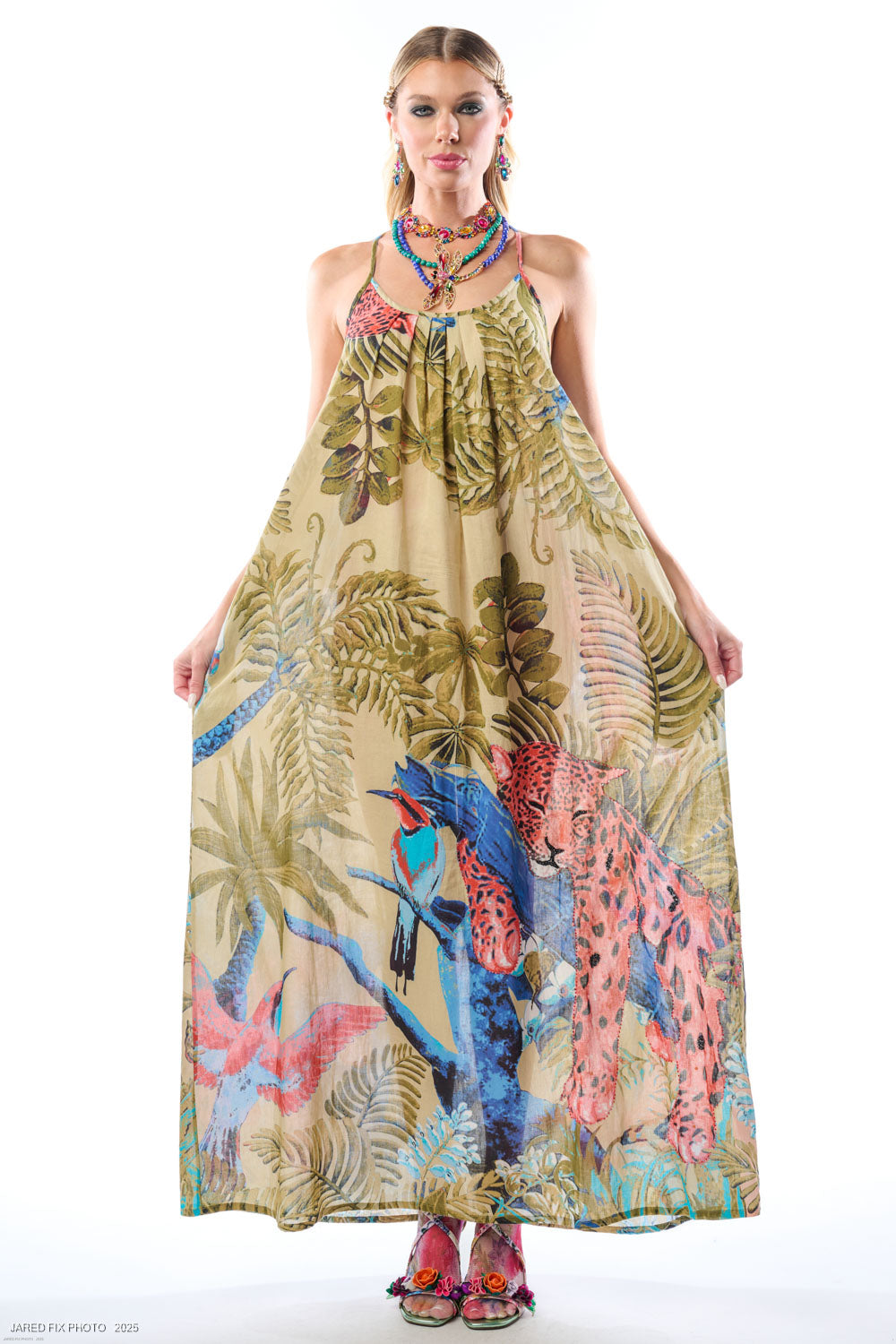 Safari Babe Maxi Dress in Olive