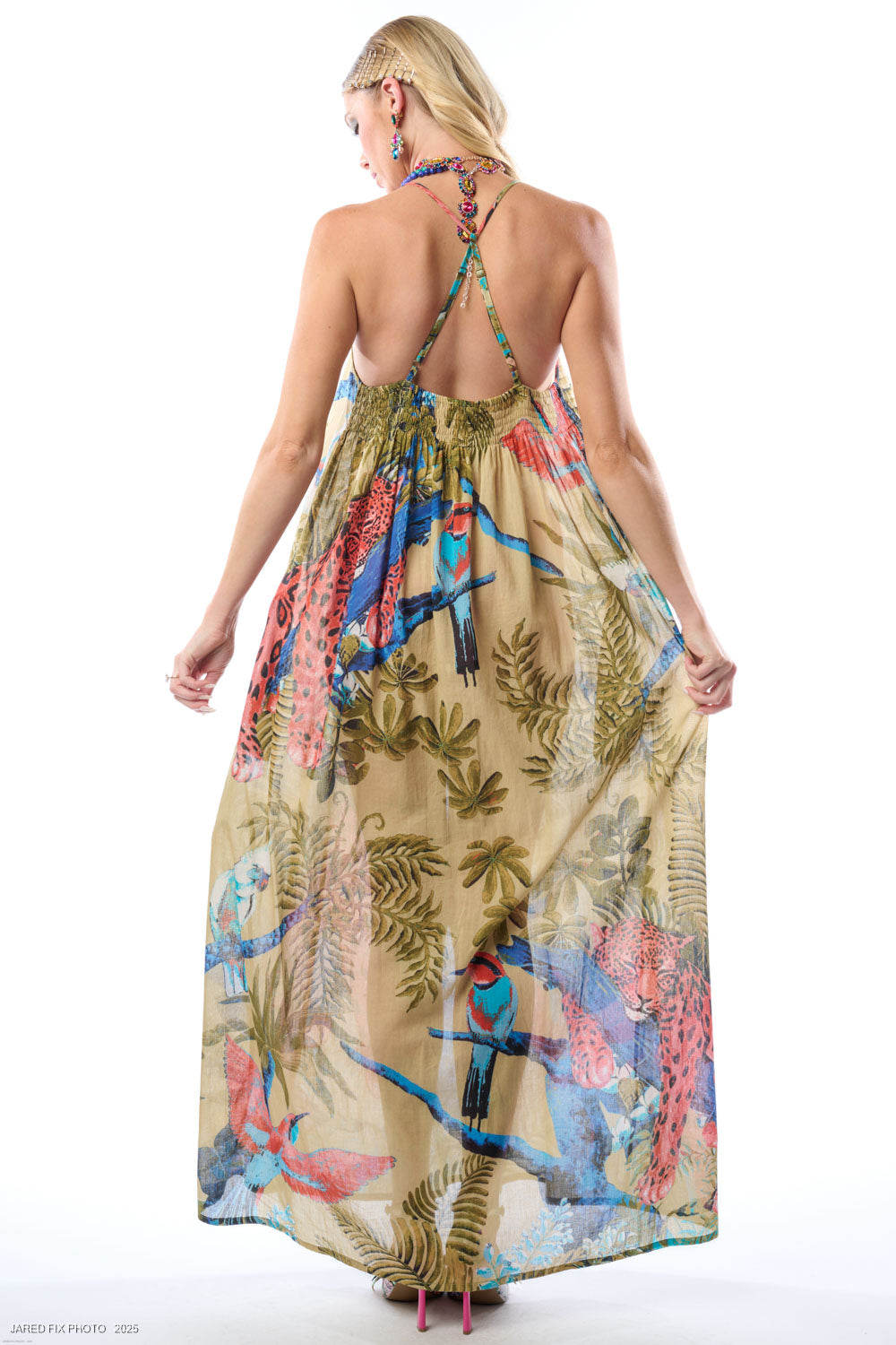Safari Babe Maxi Dress in Olive