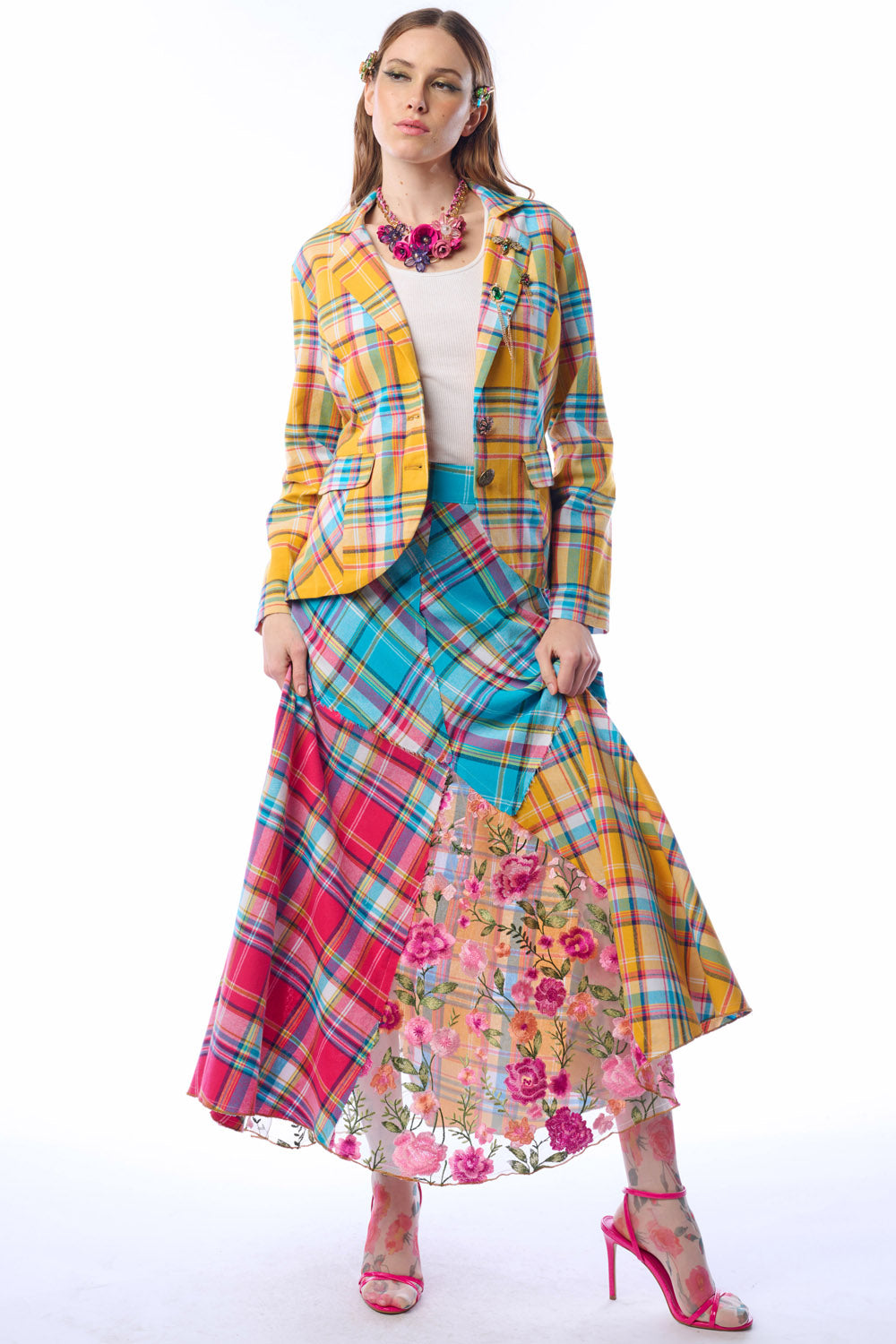 Dulce Plaid Skirt
