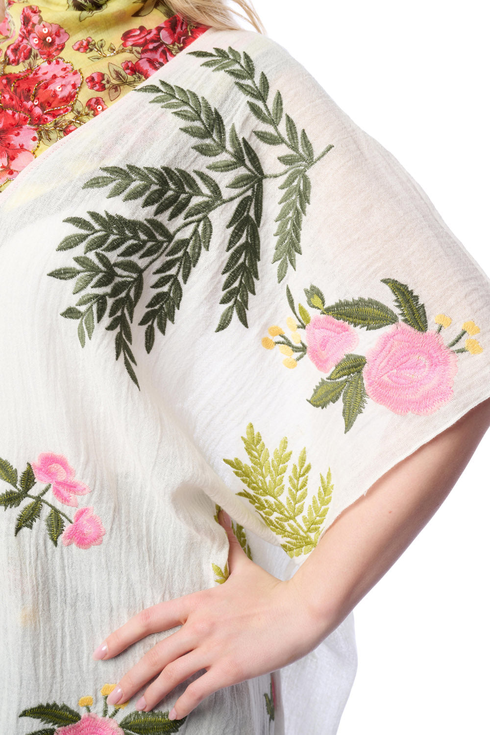 Miss April Embroidered Kimono