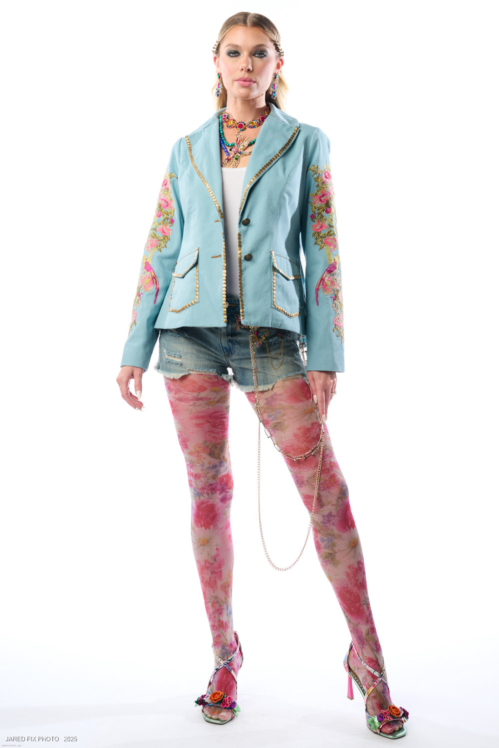 Time to Shine Blazer in Denim Blue