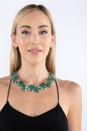 Sloane Green Collar Necklace