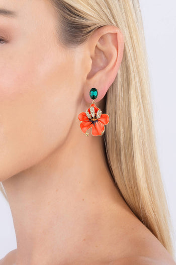 Isabella Floral Drop Earrings