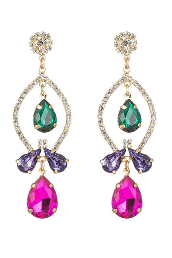 Nina Pink Drop Earrings