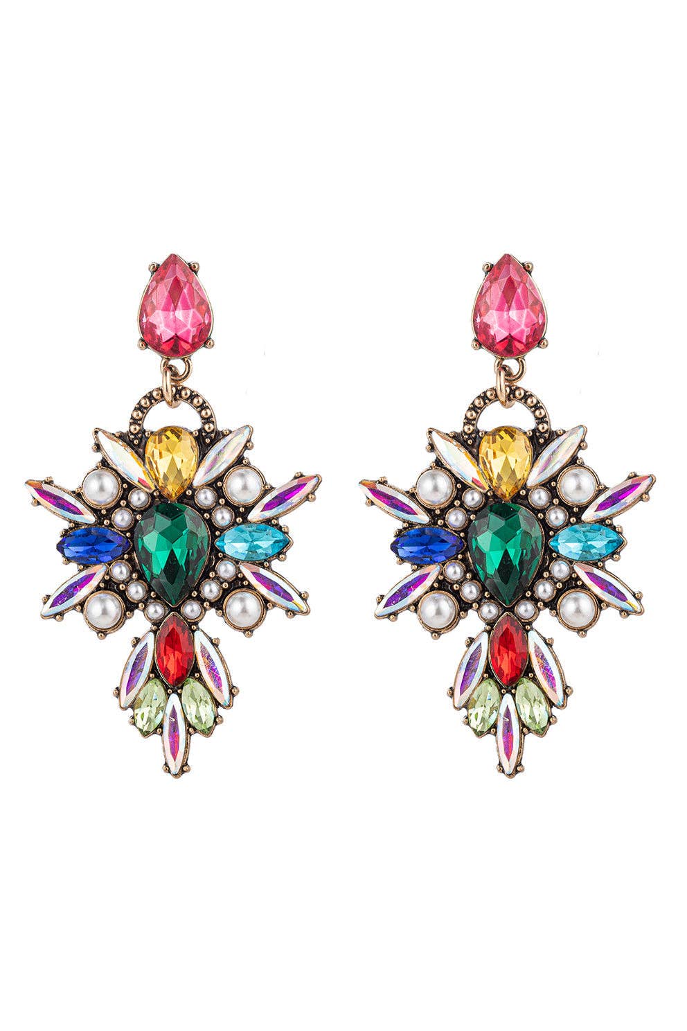 Louna Crystal Dangle Earrings