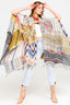 Snow White Poncho Hand Stitched Jacquard