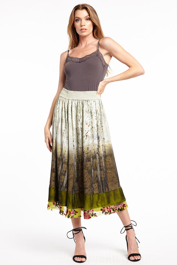 Washed Forest Skirt