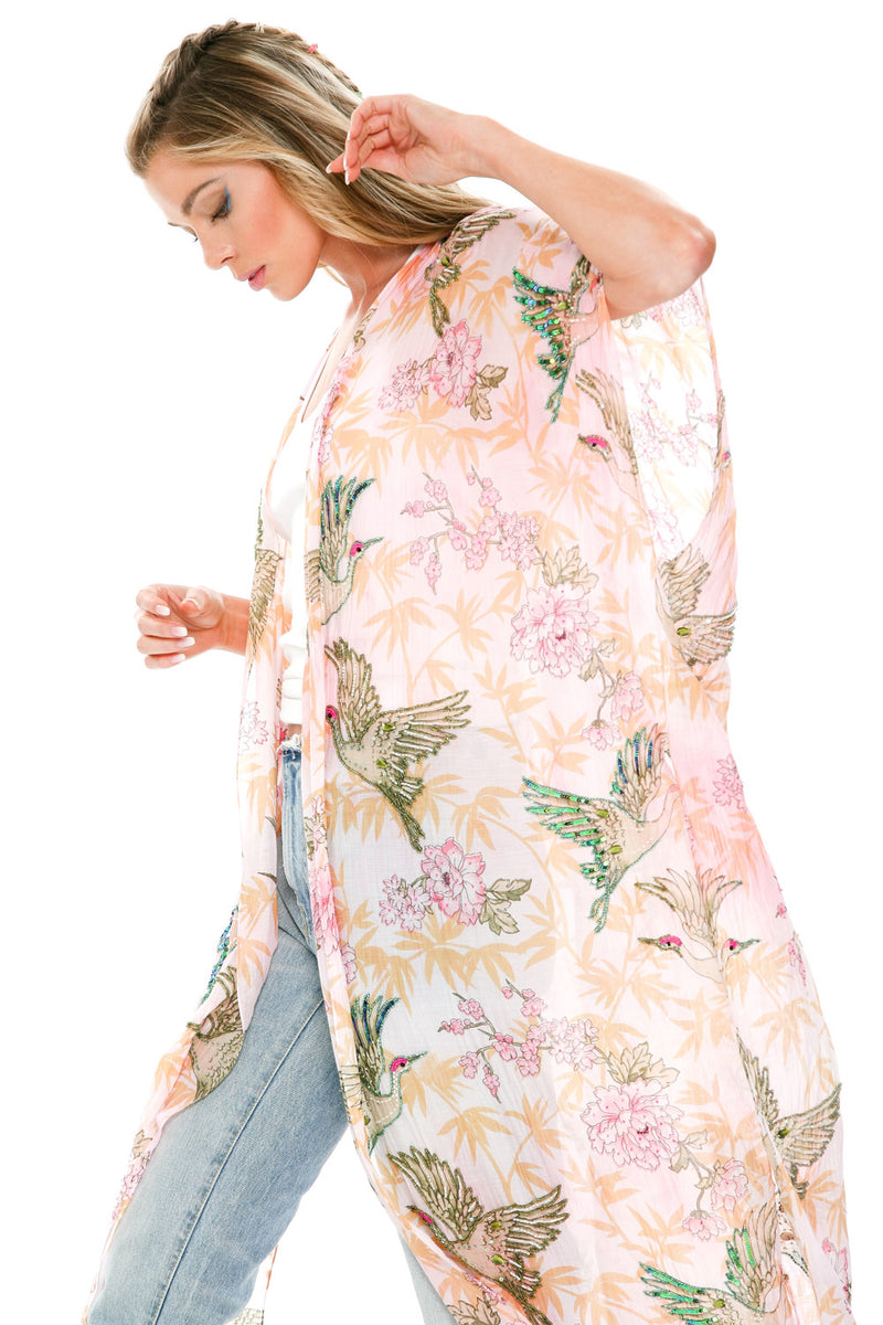 Dream Island Hand Embellished Kimono