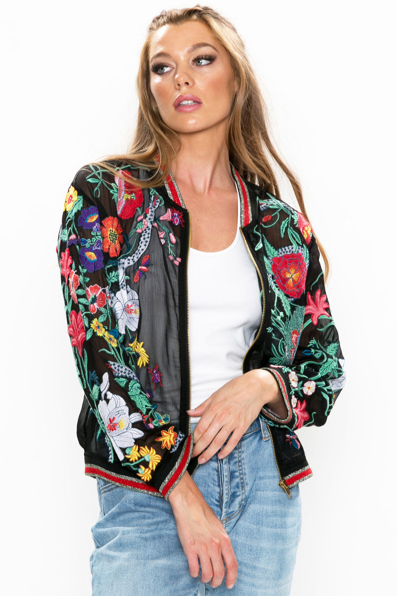 Bellezza Embroidered Jacket – Aratta LLC.
