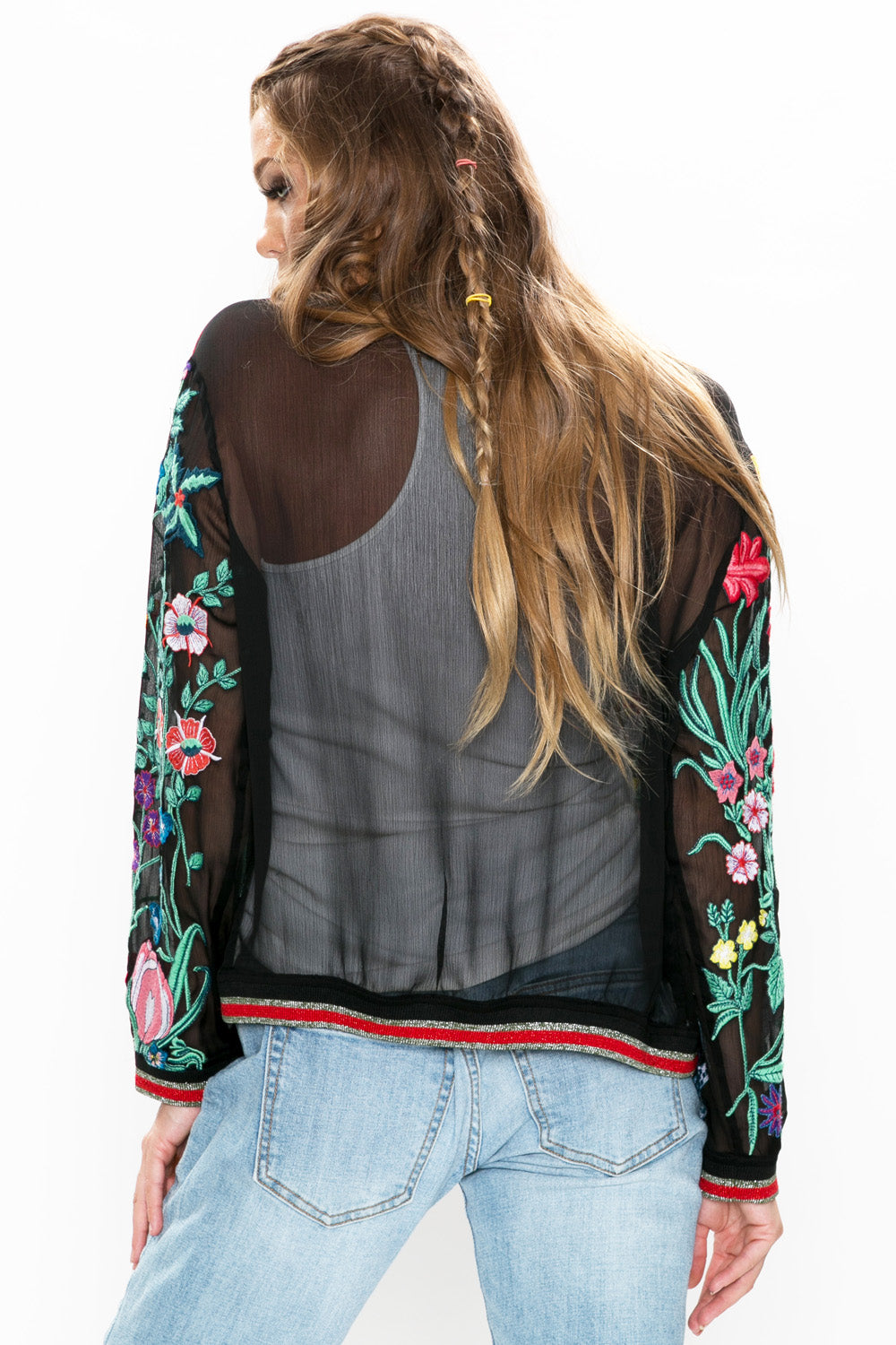 Bellezza Embroidered Jacket in Black