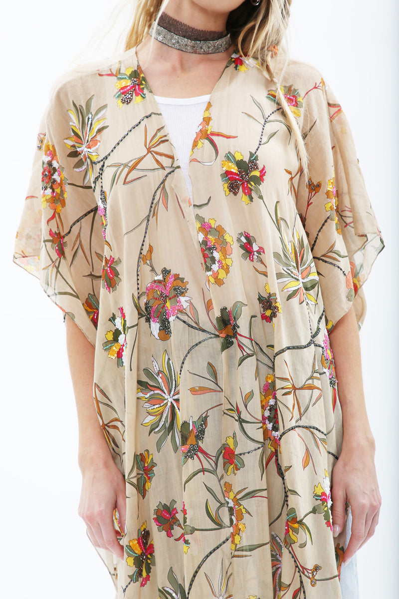 Feeling Special Hand-Beaded Kimono