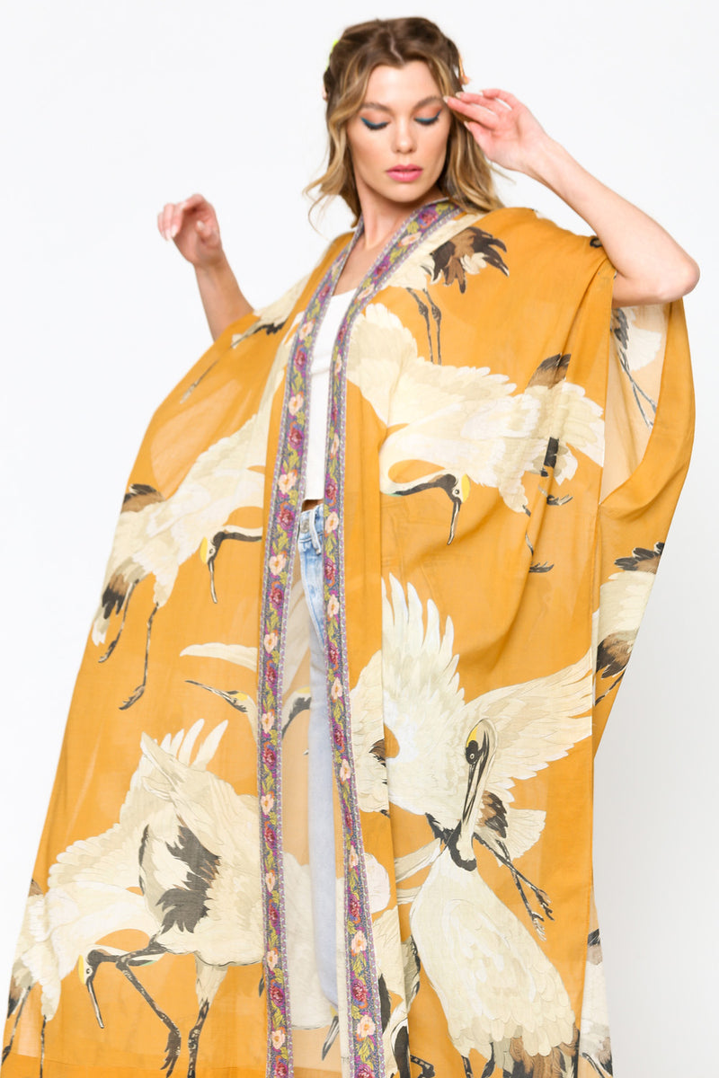 Cranes of Heaven Kimono