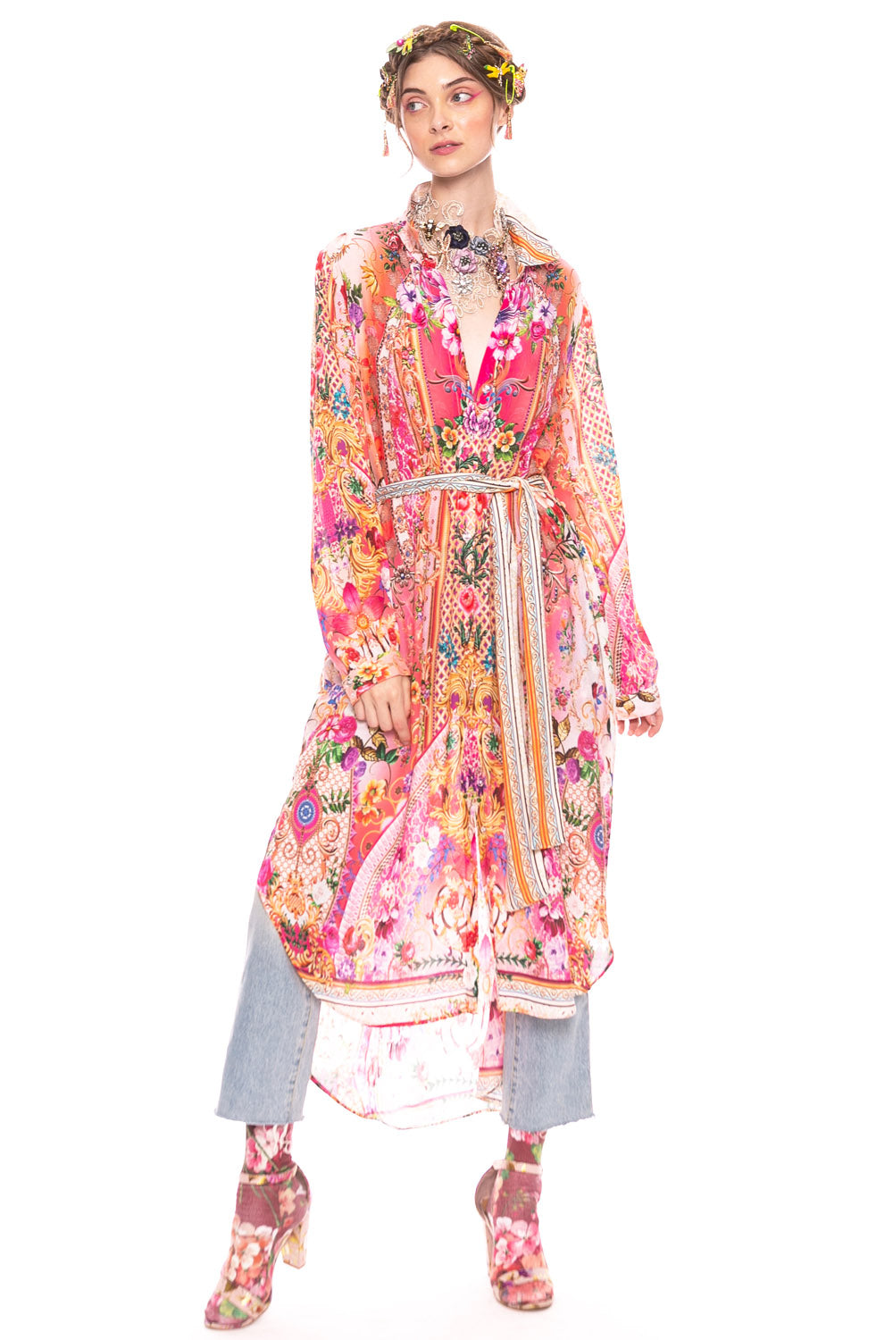 Bohemian Goddess Shirt Dress