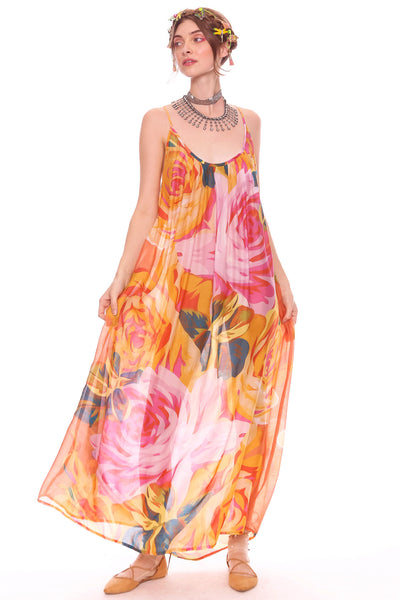 chinese dress ladies Aratta Peacock Paradise Maxi Dress Large main image 0